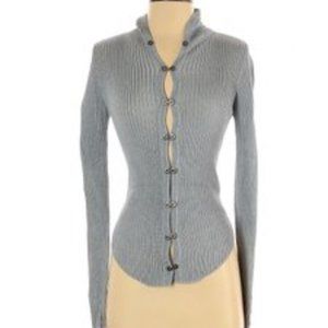 Nellik vintage rib knit cardigan sweater S